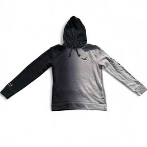 Hollister Black and Gray Men's Hoodie